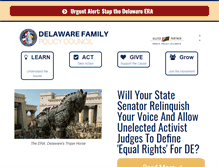 Tablet Screenshot of delawarefamilies.org